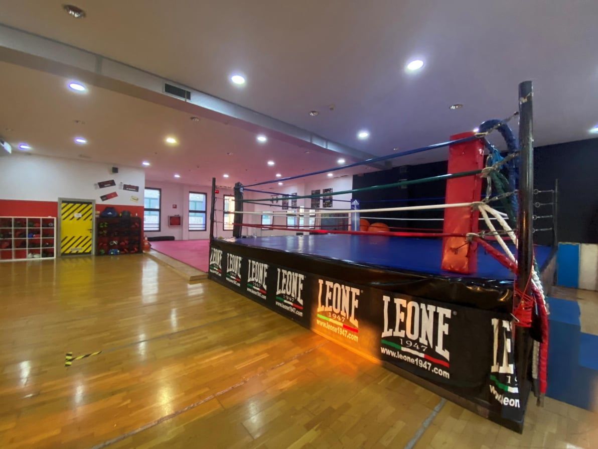 Il ring della palestra per le lezioni private